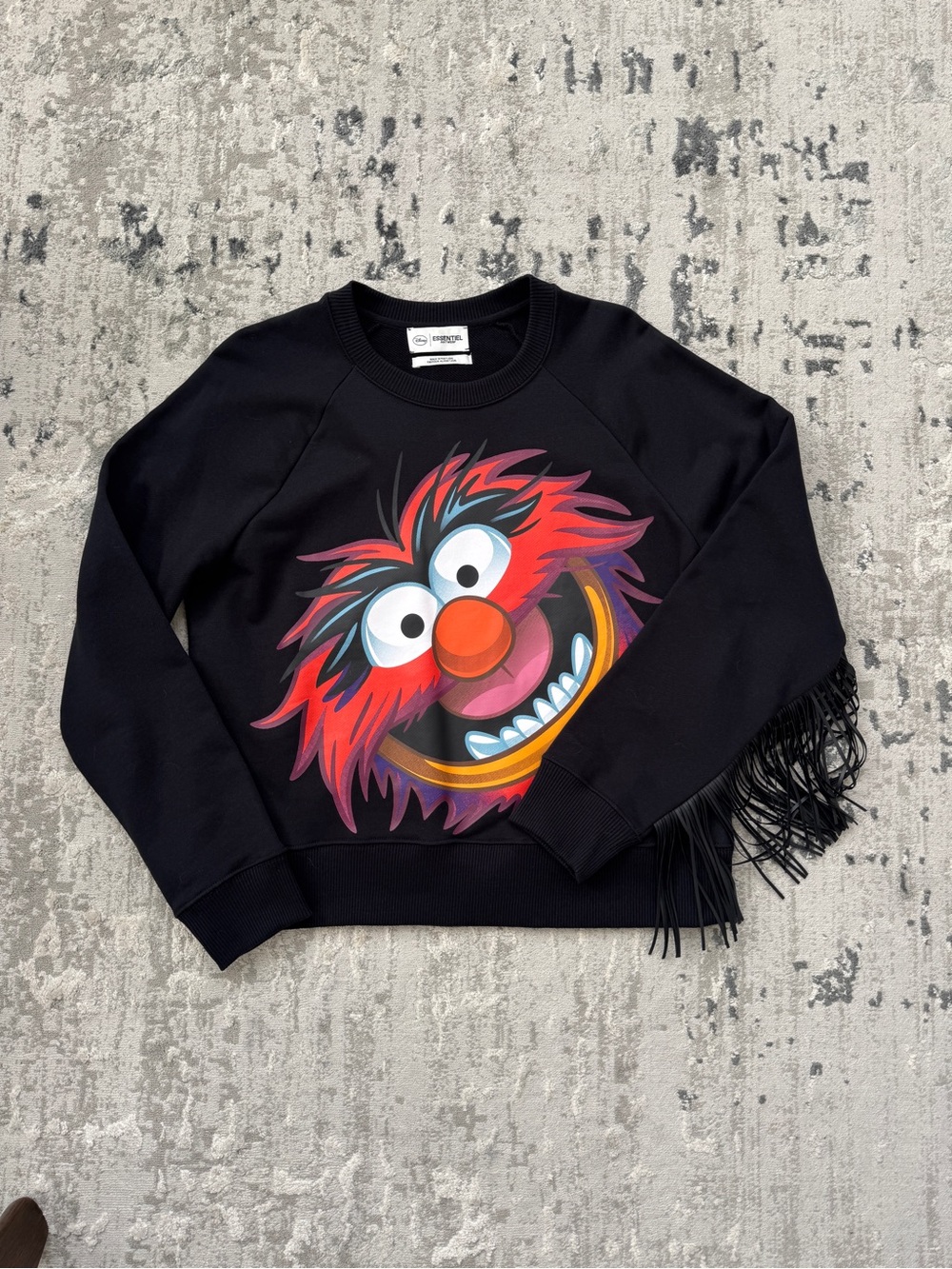 NWOT Essentiel ANTWERP x Disney Muppets Fringe Sweater 2